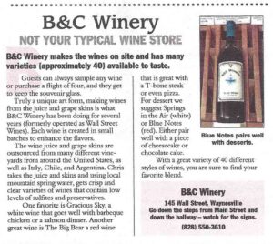 bc article B & C Winery