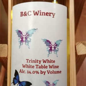 white scaled B & C Winery